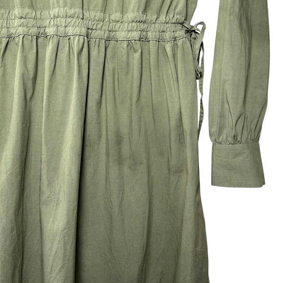 Rails Maple Olive‎ Smoke Midi Dress Smocked Waist Boho Cottagecore Chic Size S - Picture 11 of 16
